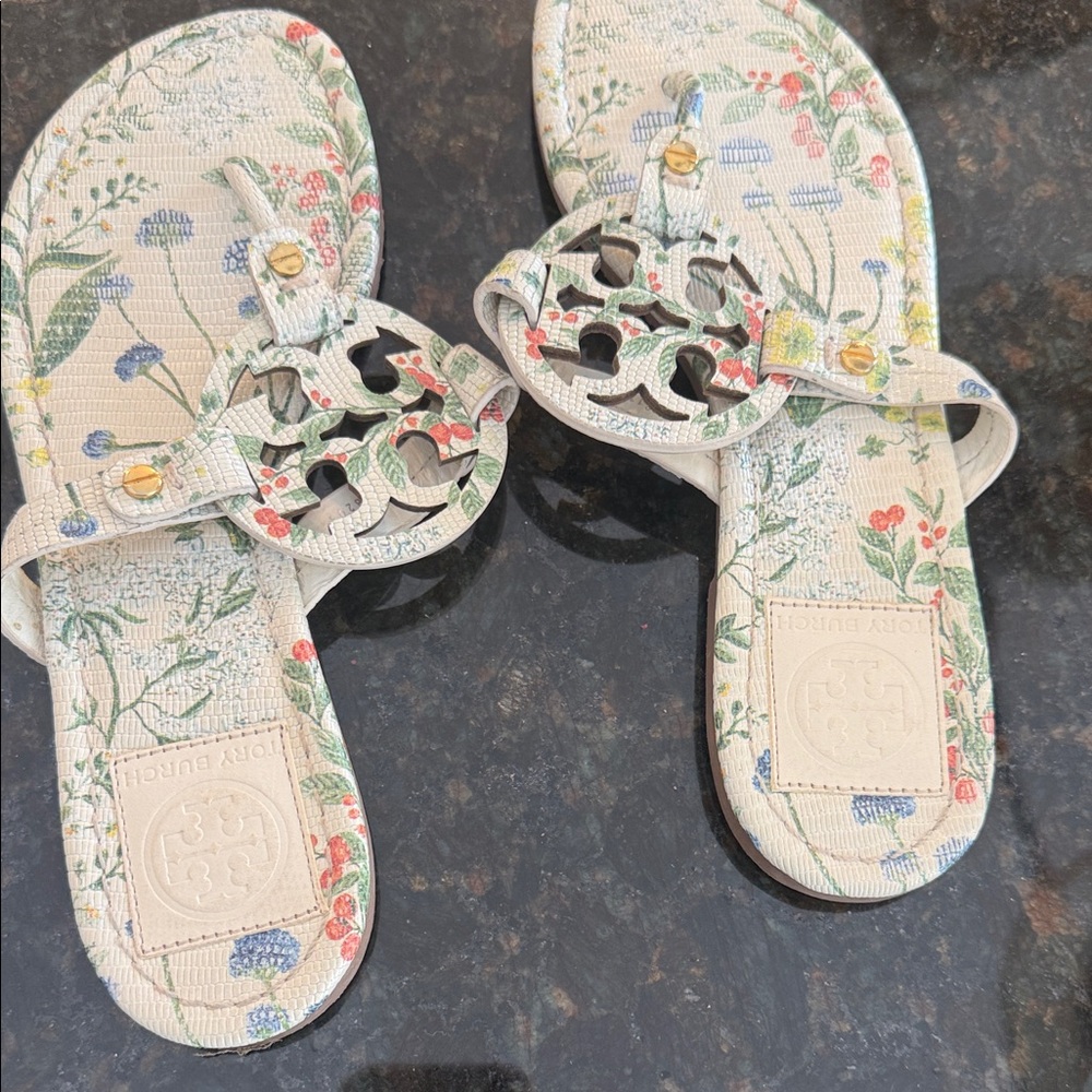 Tory Burch Multicolor Floral Sandals